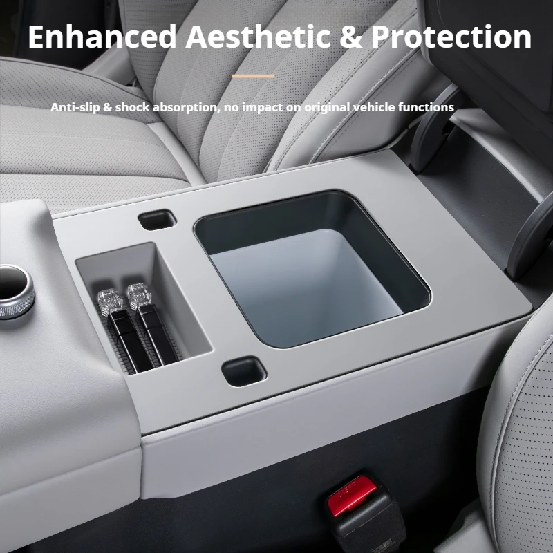 For BYD Leopard Titanium 7 Armrest Box Panel Silicone Mat Central Control Anti Scratch Protective Pad Interior Accessories
