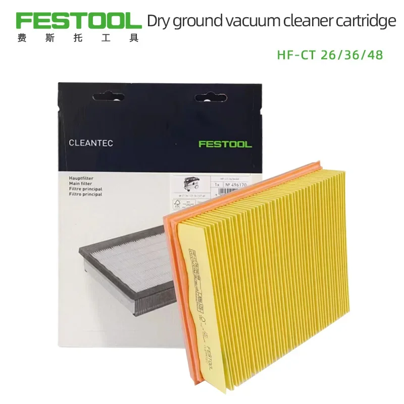 Original FESTOOL Vacuum Cleaner Filter For CT26 36 Dry Grinding Dust Collecting Bucket Filter Carbon Box Sandpaper Machine