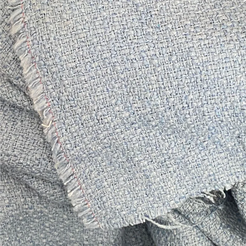 Light blue tweed fabric Autumn/Winter Women's Clothing Fabric 100cm x 150cm ladies Tweed Diy Coat Suit