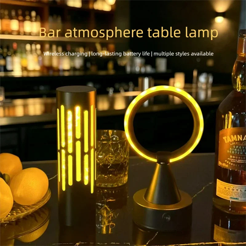 Trendy Mini Sunset Ambience Lamp USB Rechargeable Luxury Night Light for Bedroom Headboard Decor Bar Table Lighting