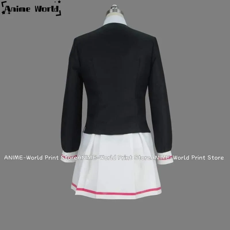 

《Custom Size》Unisex Anime Cardcaptor Sakura Clear Card Sakura Kinomoto School Uniform Cosplay Costumes Outfit Halloween CX2025