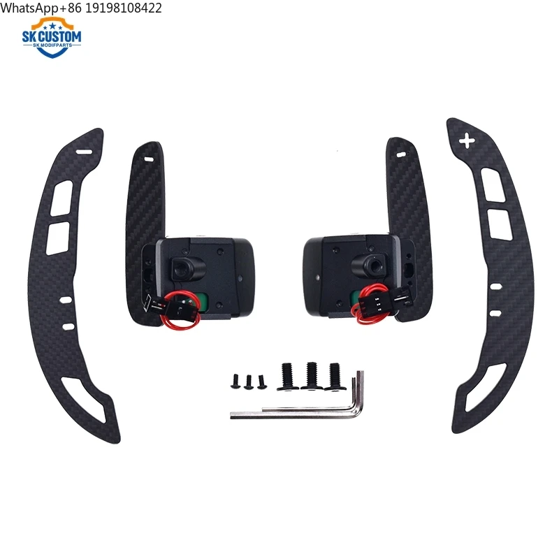 Car Steering Wheel Carbon Fiber Magnetic Paddle Shifter for Chevrolet Corvette C7 Camaro LT1 RS Paddle Extender