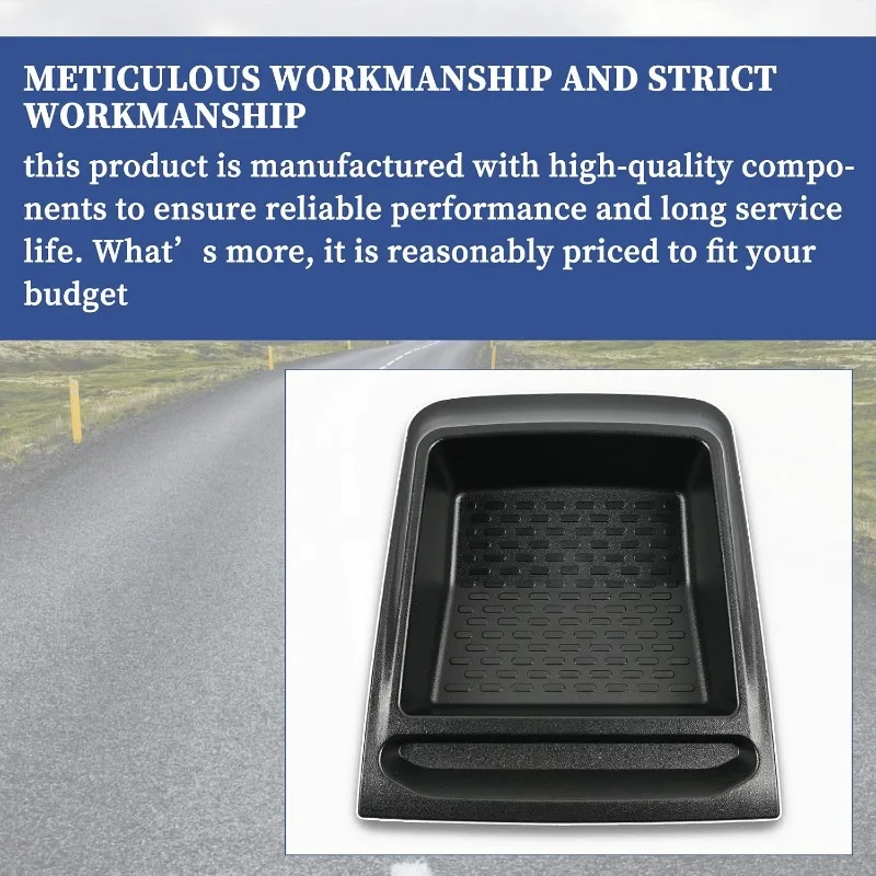 HD ABS Auto Car Dashboard Center Storage Box Tray Console Organizer for Fiat Ducato Boxer Citroen Relay 14-On Replace 735699812