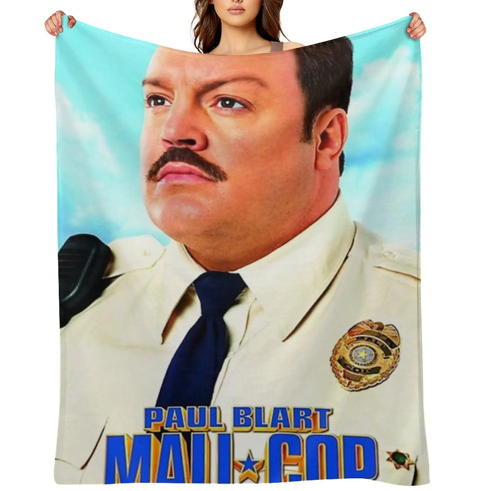 

Paul Blart Mall Cop Throw Blanket Softest Decorative Sofas Furrys For Baby Blankets