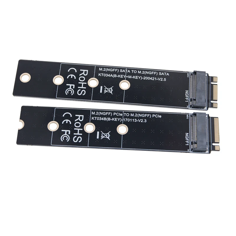 M.2 NGFF NVME AHCI PCIE Interface Riser Card Male to Female M2 SSD Interface Test Protection Card B+M/M key Slot Extension Board