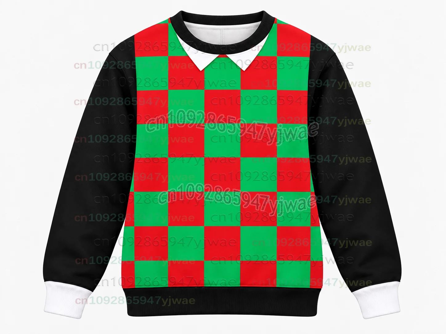 Deltarune Undertale Kris Cosplay Langarm-Sweatshirt mit O-Ausschnitt, Modisches Kleidungsstück für Männer und Frauen, 2026, Grün-Gelb Gestreifter Pullover – Detail 9