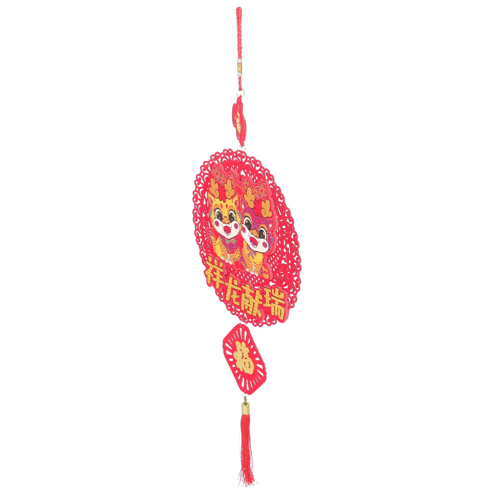 

Chinese New Year Dragon Felt Pendant Hanging Decoration Spring Festival Ornament 2024 Lunar New Year Dragon Home Decor
