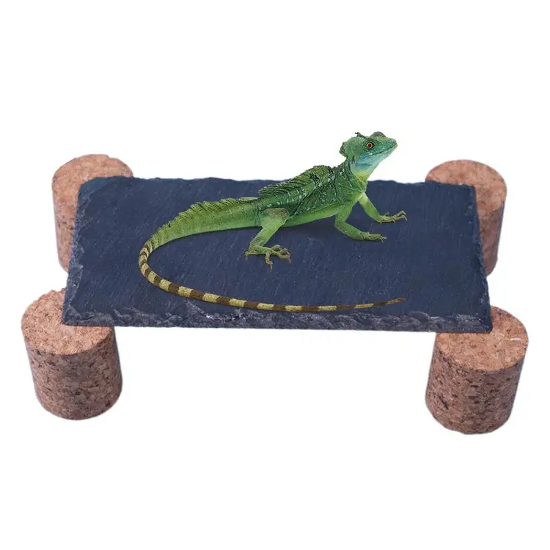 

Растительные камни для бородатых драконов с пробковым колком, черепаховый греющий камень, влагостойкий, отдыха, среда обитания, скалолазание, скрывающая пещера для