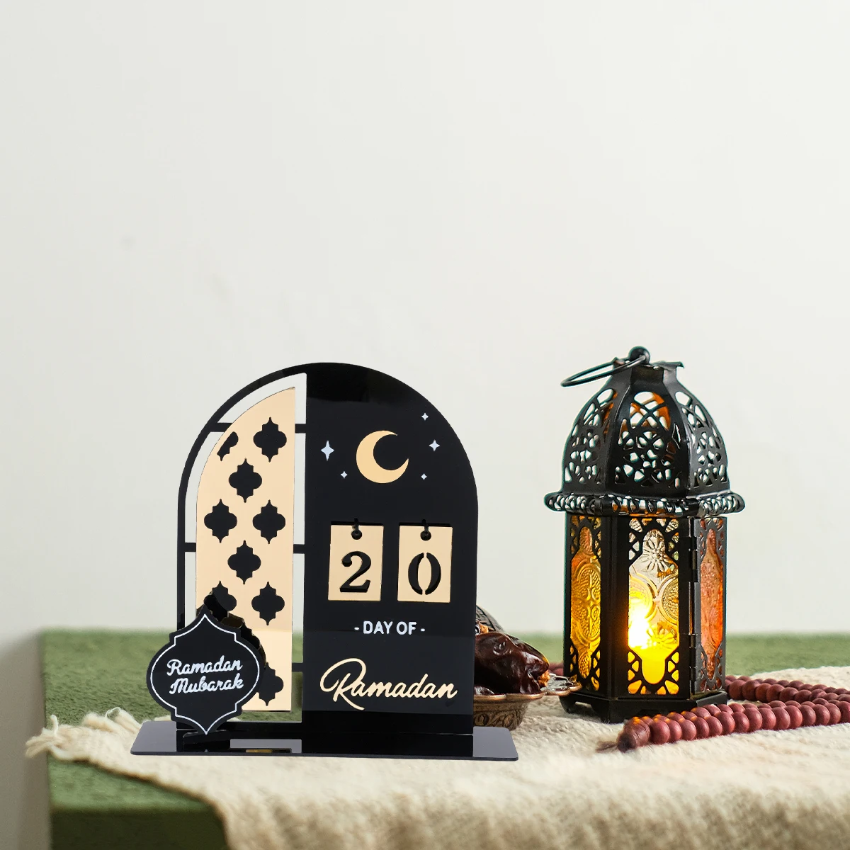 رمضان العد التنازلي التقويم عيد مبارك زخرفة رمضان الديكور 2025 للمنزل رمضان كريم الإسلامي مسلم ديكور الحفلات الهدايا