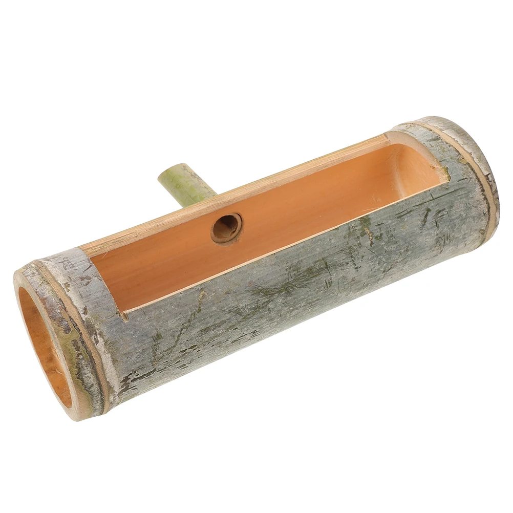 

Bamboo Water Accessories Aquarium Fountain Spout Garden Fish Tank Decor Feature Zen Pond Waterfall Tube Spitter Outdoor