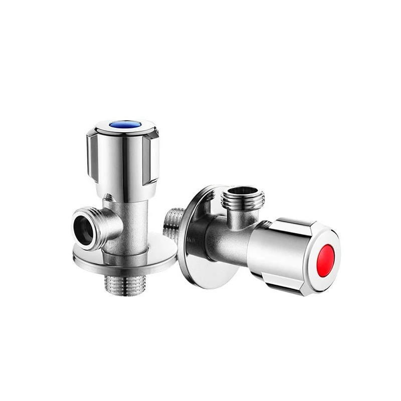 

Household triangle valve all brass cold water heater, large flow toilet low lead angle valve switch thickened