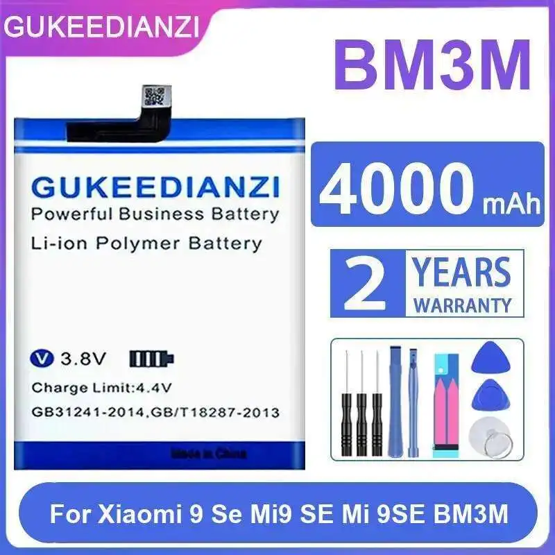 

4000Mah High-Efficiency For Xiaomi 9 SE Mi9 MI 9SE BM3M Mobile Phone Battery High-Capacity