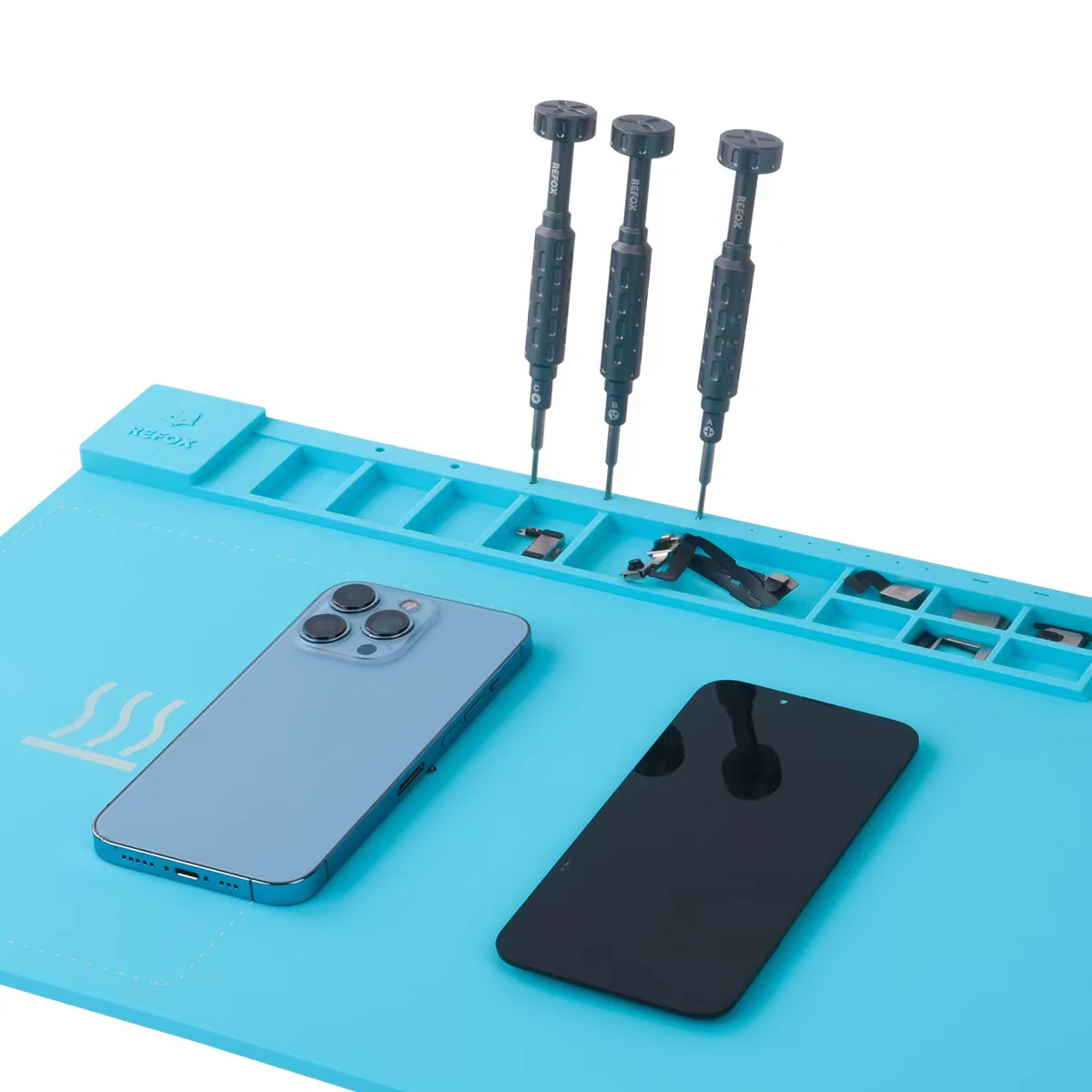 Imagem -02 - Refox-almofada de Aquecimento de Silicone para Telefone e Tablet Promat Rs30 Ferramentas de Reparação para Apple Ver Manutenção Isolante de Alta Temperatura Remodelar