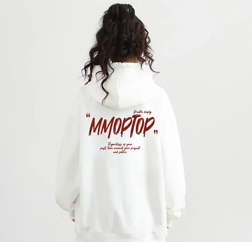 

Осенняя мода 2025 г, толстовка с капюшоном в тяжелом весе 300 г, толстовка Mmopto p, мужская и женская модная повседневная толстовка с принтом