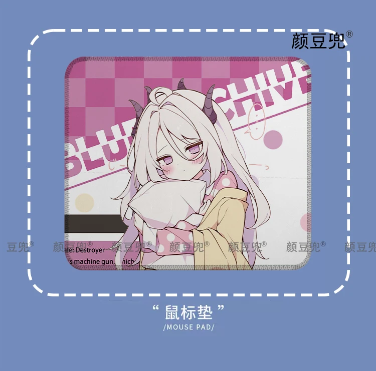 Imagem -03 - Grande Anime Arquivo Azul Mousepad Gaming Mouse Pad Gamer Company Teclado Computer Desk Mats Sorasaki Hina