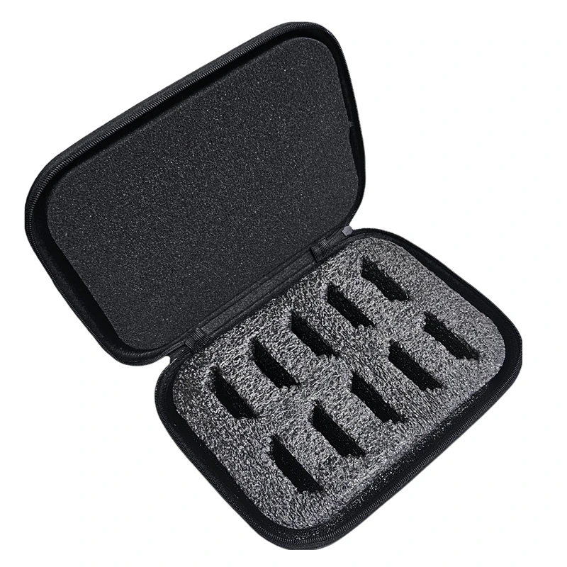 

10 Blade Travel Case, Hair Clipper & Trimmer Storage Box, Guard Organizer for Barber Tools,For Wahl, Andis, Oster clipper blades