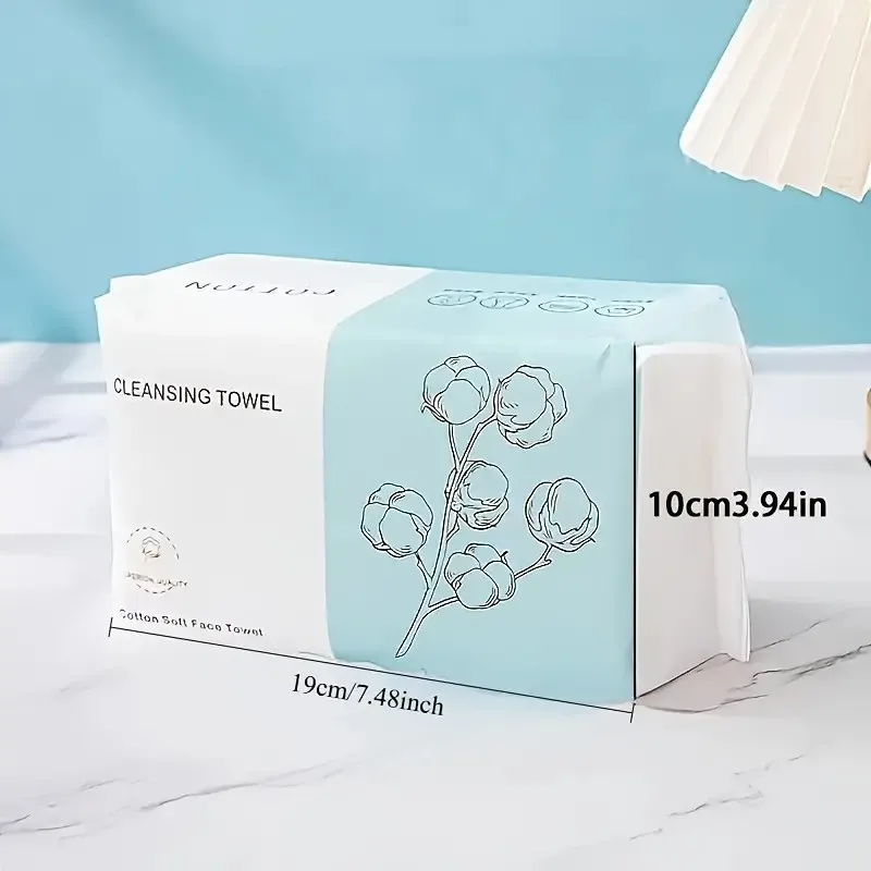 00枚使い捨てフェイスタオル |   超ソフトコットンパッド |   敏感肌用の特厚メイク落としティッシュ