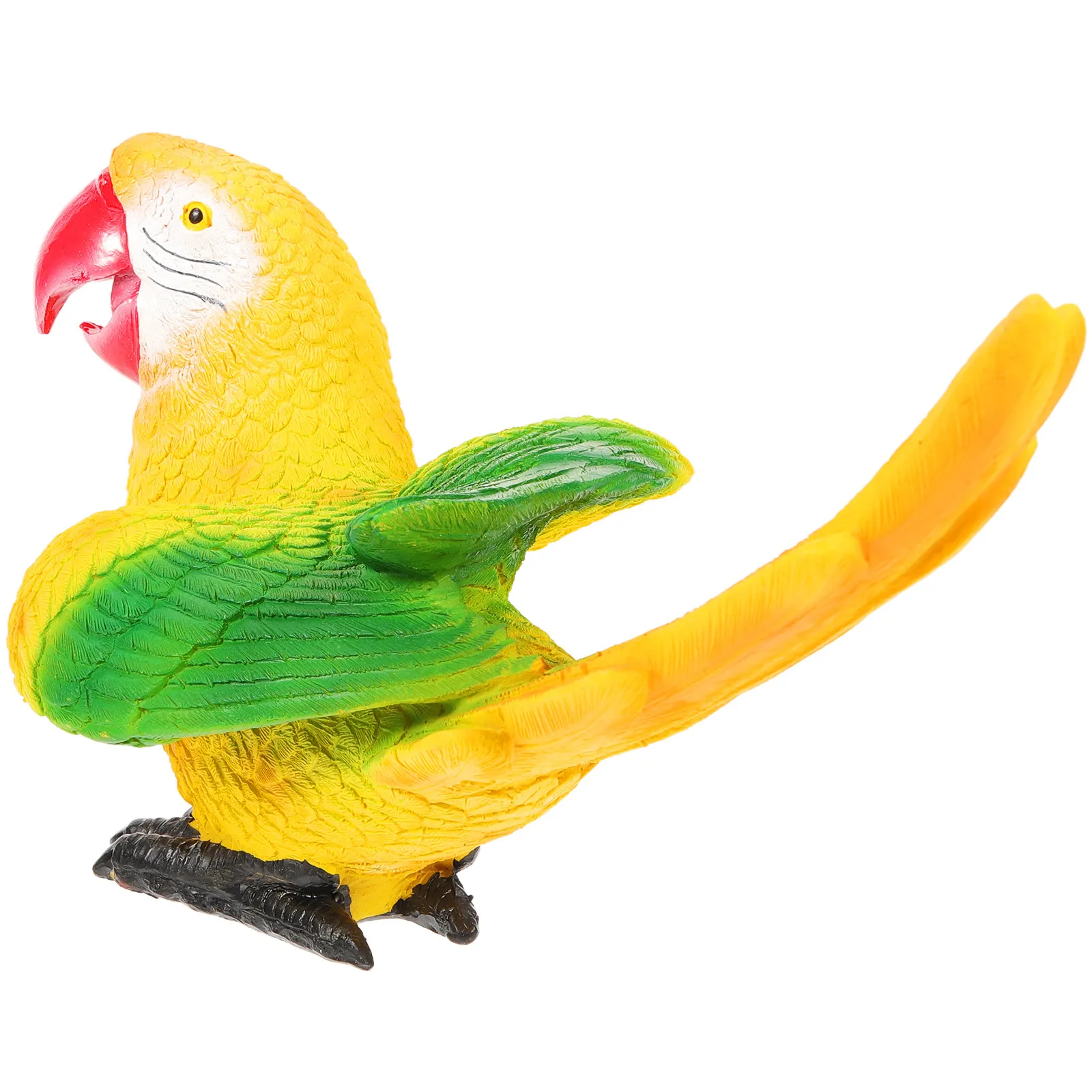 

Искусственная статуя попугая, реалистичная, яркая, с реалистичной имитацией цвета, украшение для сада, дома, стола, декор для деревьев, миниатюрная сцена