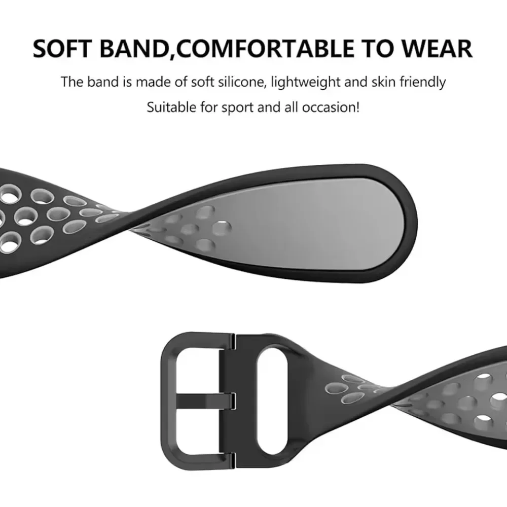 Two-color Silicone Strap for Huawei Watch Fit 5-5 Pro 4-4Pro Lightweight Luxury Wristband Huawei Watch Fit 3 Breathable Bracelet