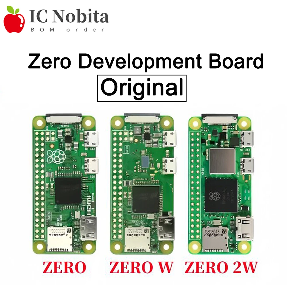 1PCS Zero 2W W Zero WH Development Board for Raspberry Pi 1GHz CPU 512MB RAM WiFi Bluetooth BLE Single Board Computer