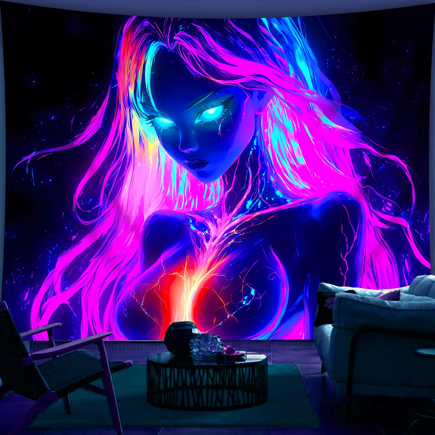 VIKAMA Anime Graffiti Art Tapestry Wall Decoration Bedroom Party Soft Texture Easy To Hang Dormitory DecorationTapestry