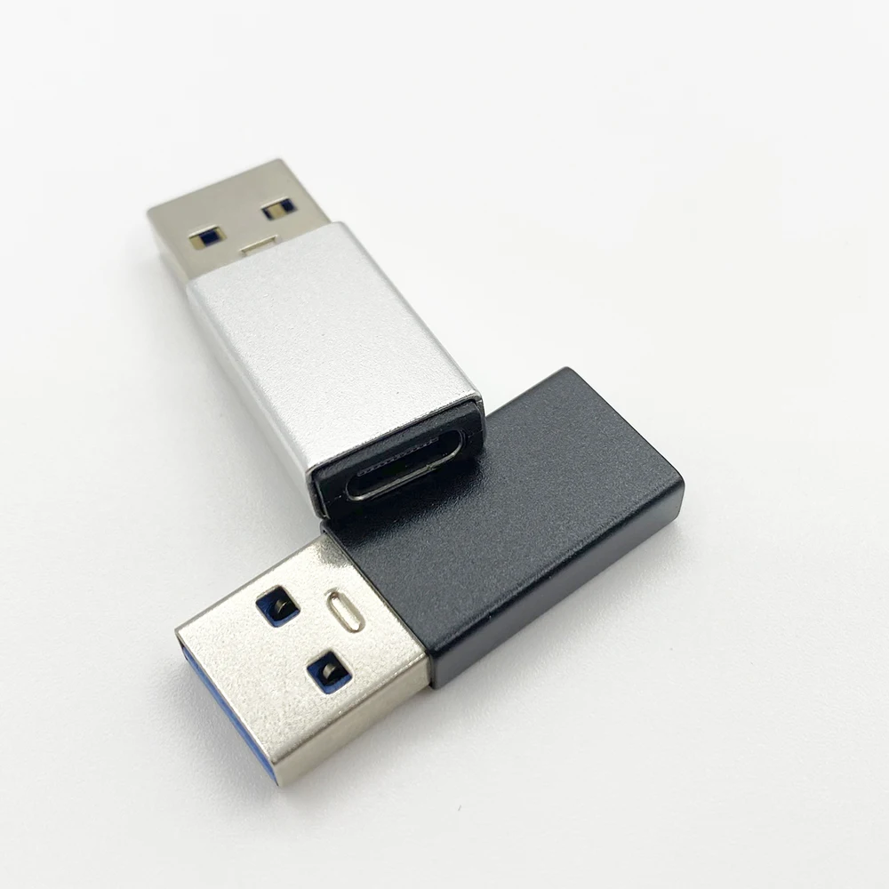 1/2/5Pcs Type C Female Jack To USB 3.0 Male Plug Charger Converter Connector Type-C Computer Data Transmission Conversion Heads