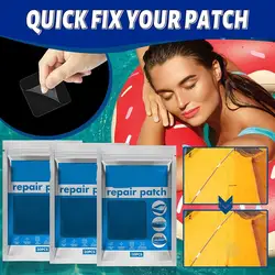 Cola de reparo nano autoadesiva impermeável, kit de reparo inflável, remendo para esteira de água, anel de natação, flutuador de piscina, almofadas pneumáticas