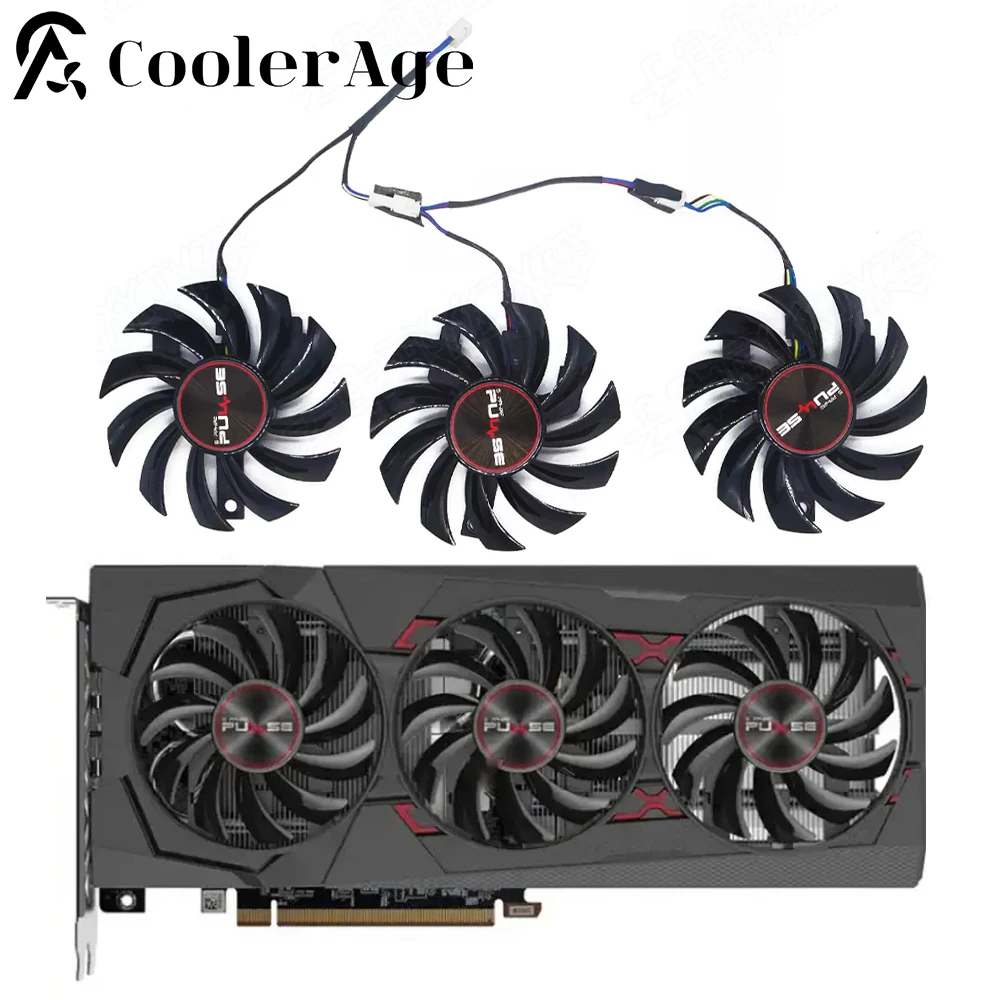 

Новый оригинальный вентилятор для видеокарты RX5600XT для Sapphire RX 5600 XT 6 ГБ PULSE Pro OC Сменный вентилятор для видеокарты