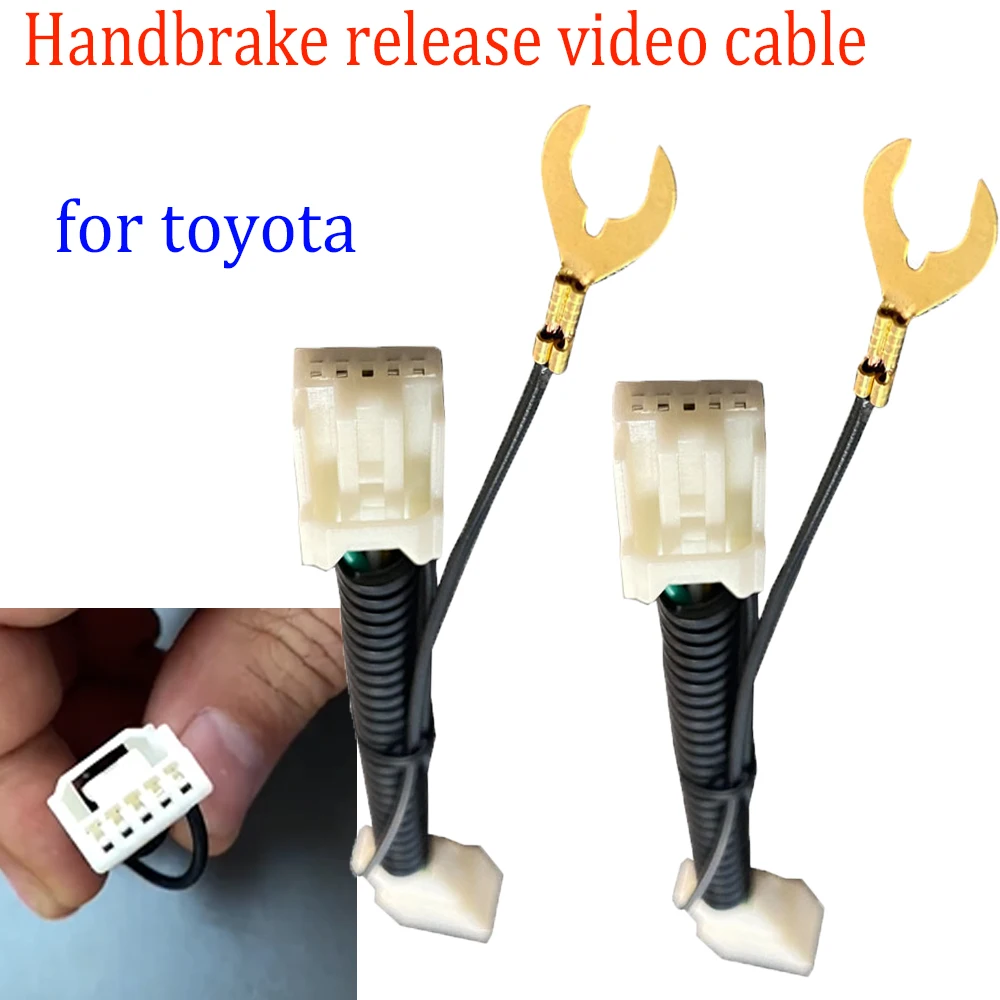 

2PCS Handbrake Release Video Cable for Toyo-ta for Lex-us for Suba-ru for Ca-mry Handbrake Release Video Cable Car Wiring Harnes
