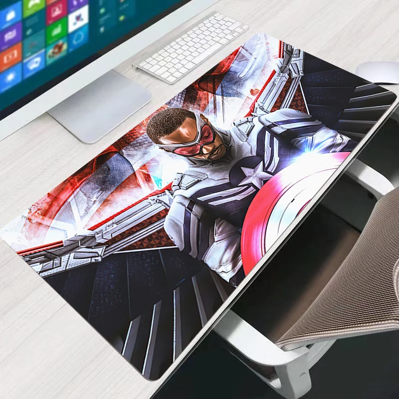 لوحة الماوس كابتن أمريكا ألعاب مكتب حصيرة جهاز كمبيوتر شخصي مثير أنيمي eSports لوحة المفاتيح لوحة المفاتيح ملحقات ألعاب الكمبيوتر المحمول لوحة الماوس