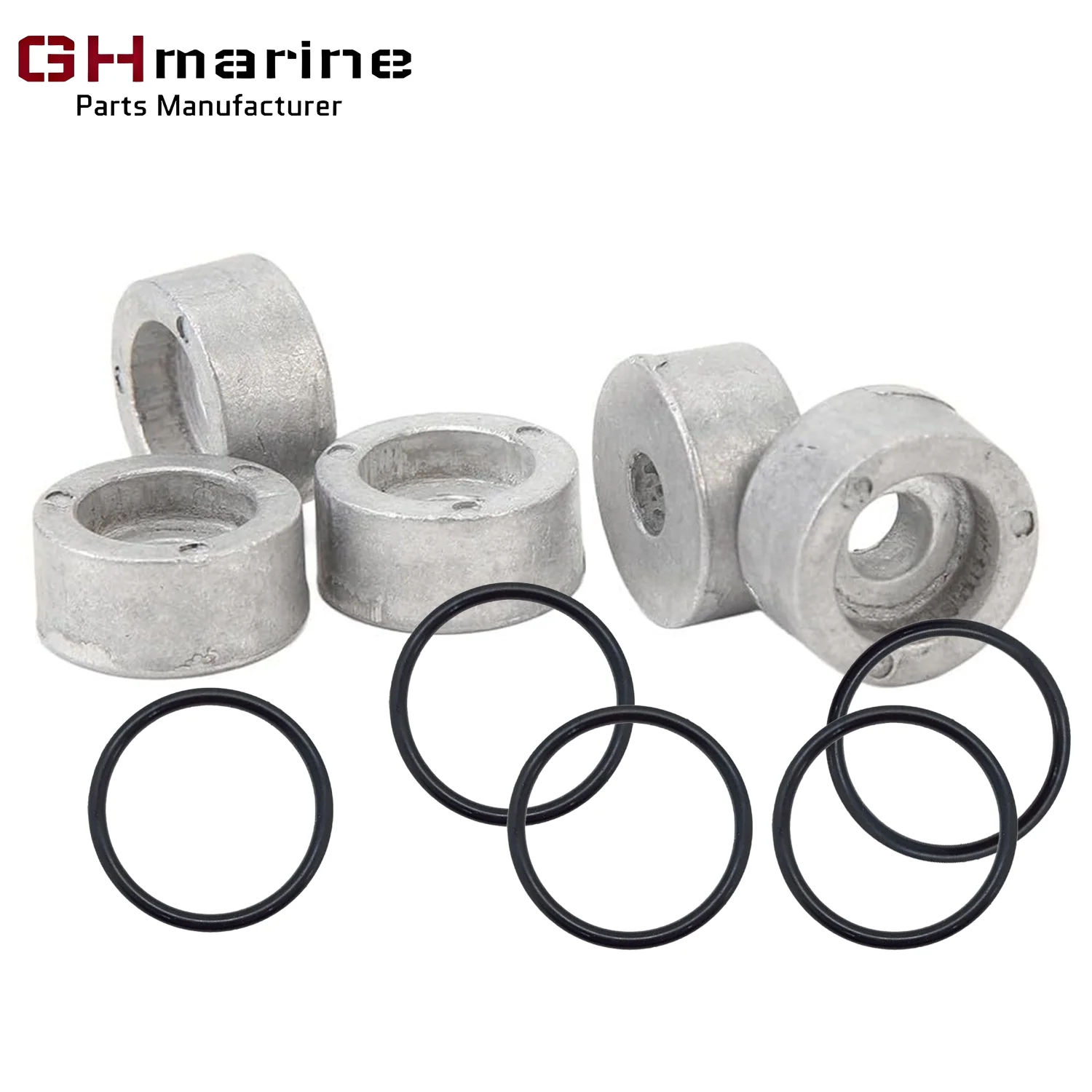 5pcs 55321-87J01 Round Zinc Anode for Suzuki Outboard Motor 4T 55321-87J00 4-Stroke Motors Engine Replacement Protection Anode