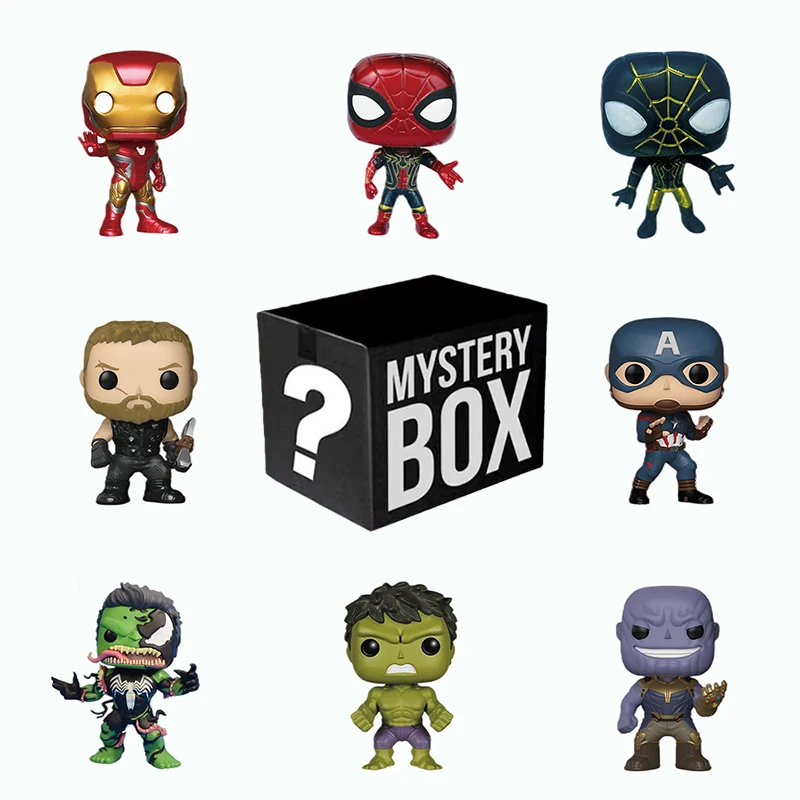 

Blind box random cartoon superhero figurines, a perfect birthday surprise gift, suitable for display and collection.
