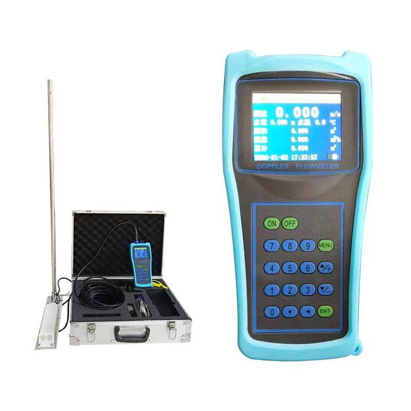 Portable flow meterHandheld flow meter, river channel open channel water flow measurement