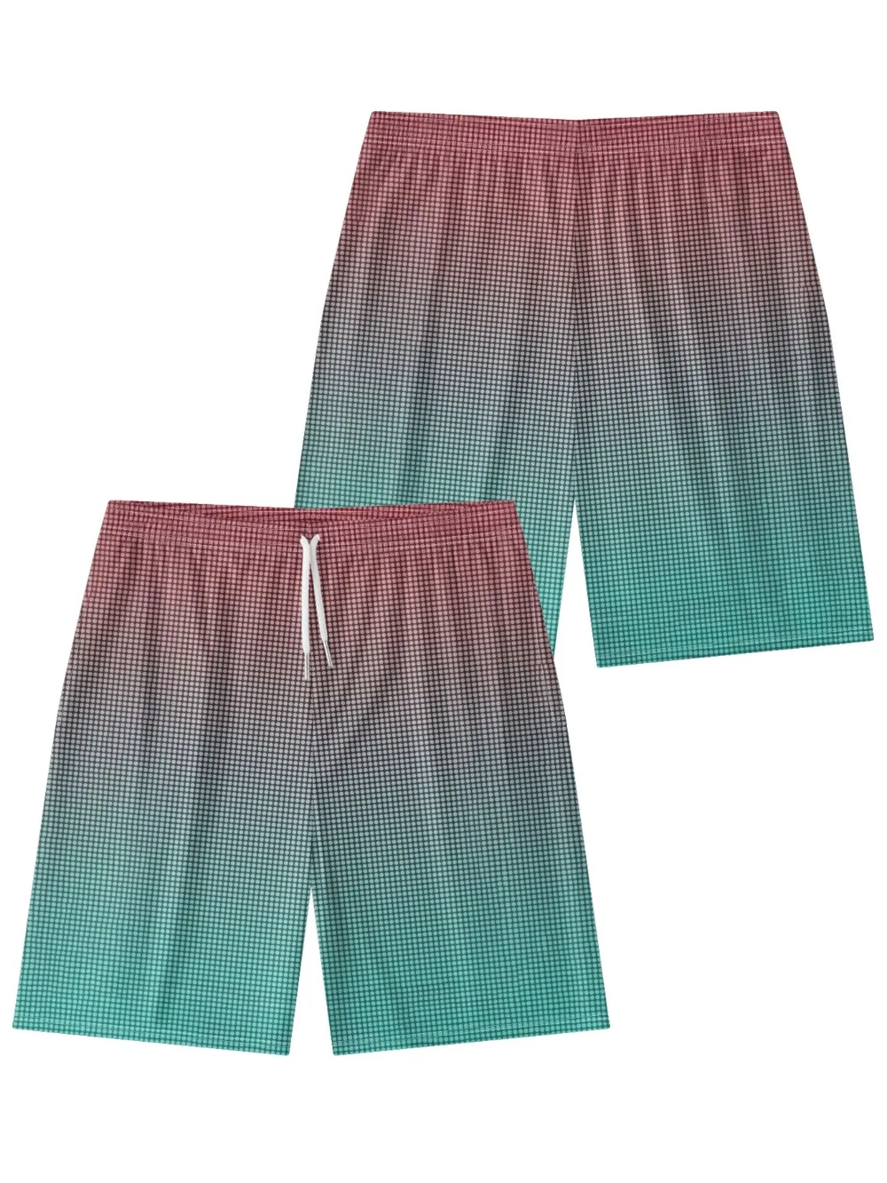Abstract Lines Printed Urban Travel Shorts Cool Chic Beachwear Coastal Grandma Style Streetwear All Match Summer Essential