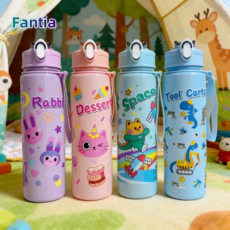 

Little Dinosaur Straw Cup, Large Capacity 750ml, Cute and Portable for Sports and Outdoor Activities, Suitable for Students