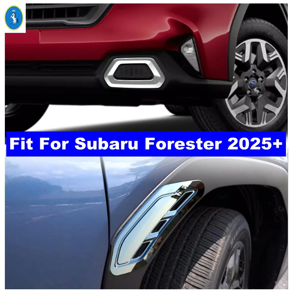 

For Subaru Forester 2025 Car Styling Side Air Flow Vent for Fender Hole / Front Fog Lights Lamp Panel Cover Trim ABS Accessories