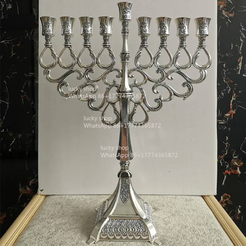 Oversized Nine-headed Candlestick Handicraft Gold Lamp Holder