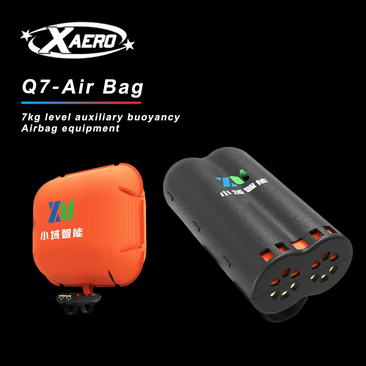 XAERO Q7-Air Buoyancy Bag for Drones – 7kg Lift, Dual CO2, Tool-Free Strap, Reusable Water Landing Protection
