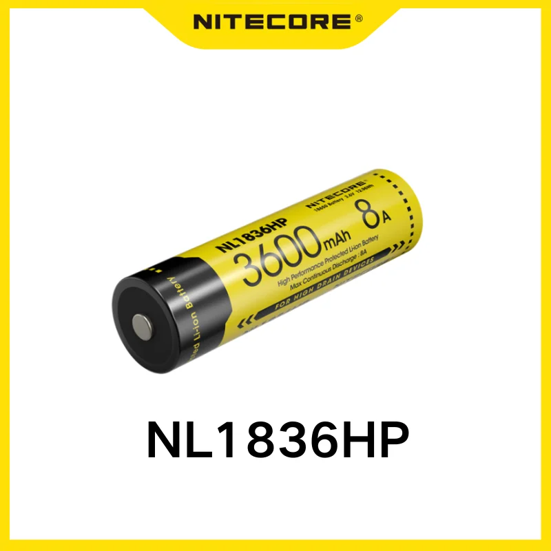 Batería NITECORE NL1836HP 18650 3600mAh 3.6V 12.6Wh 8A