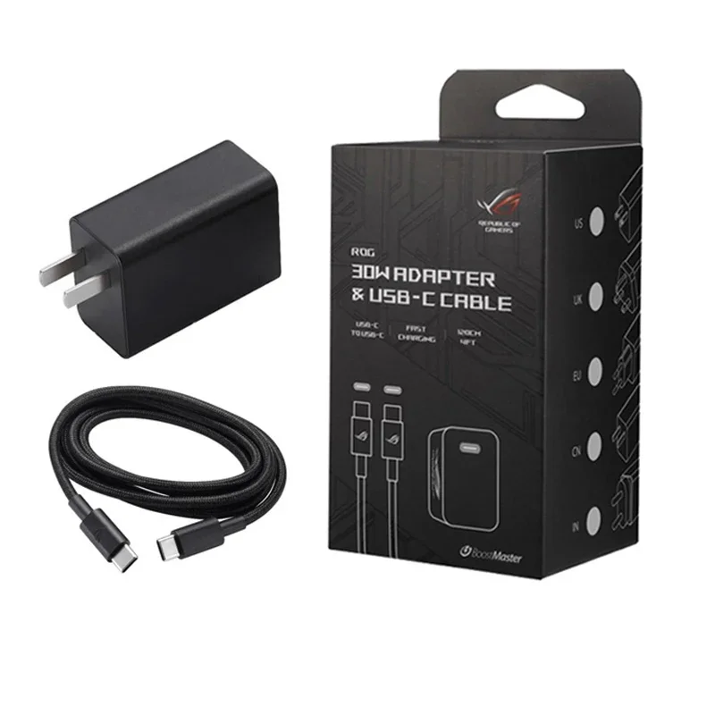 APWU002 PowerSafe quick charger QC4.0 PD3.0 ROG Phone  Charger 0W    Power Adapter EU USB-C Cable 120CM 11V A