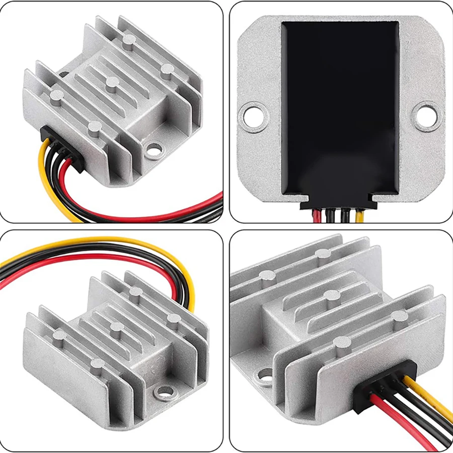 DC-DC Buck Volt Converter,DC 20-72V to 12V 10A Car PowerStep Down Volt Module,24V 36V 48V 60V 72V IP68 Waterproof Aluminum Board