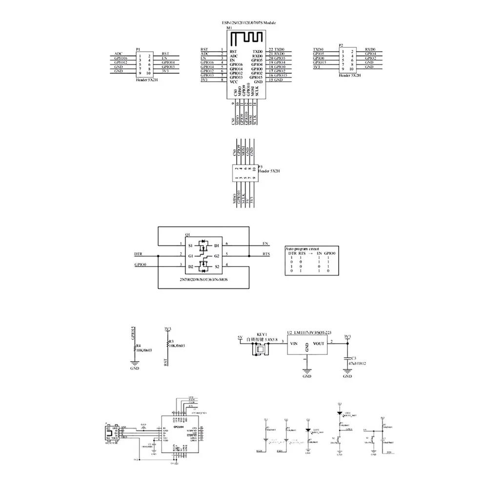 Bảng mạch phát triển thiết bị đốt cháy ESP8266 Bảng kiểm tra trình tải xuống Flash trình lập trình dễ dàng cho ESP-12S giao diện Micro USB