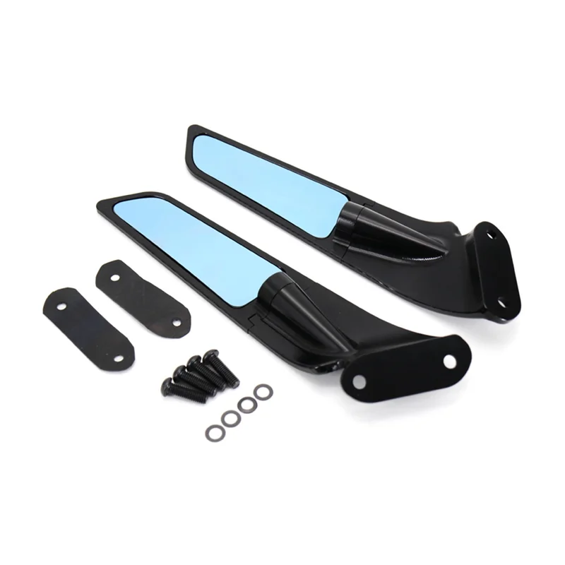 Rearview Mirrors Wind Wing Adjustable Rotating Side Mirror Winglet for KAWASAKI Ninja 400 NINJA 650 2018-2022