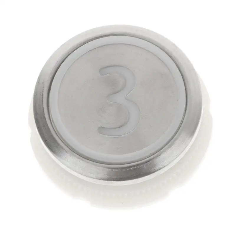 1 Pcs Elevator Buttons For Round Stainless Steel Elevator Buttons / Digital 1-6 Buttons / Up Buttons / On/Off Buttons