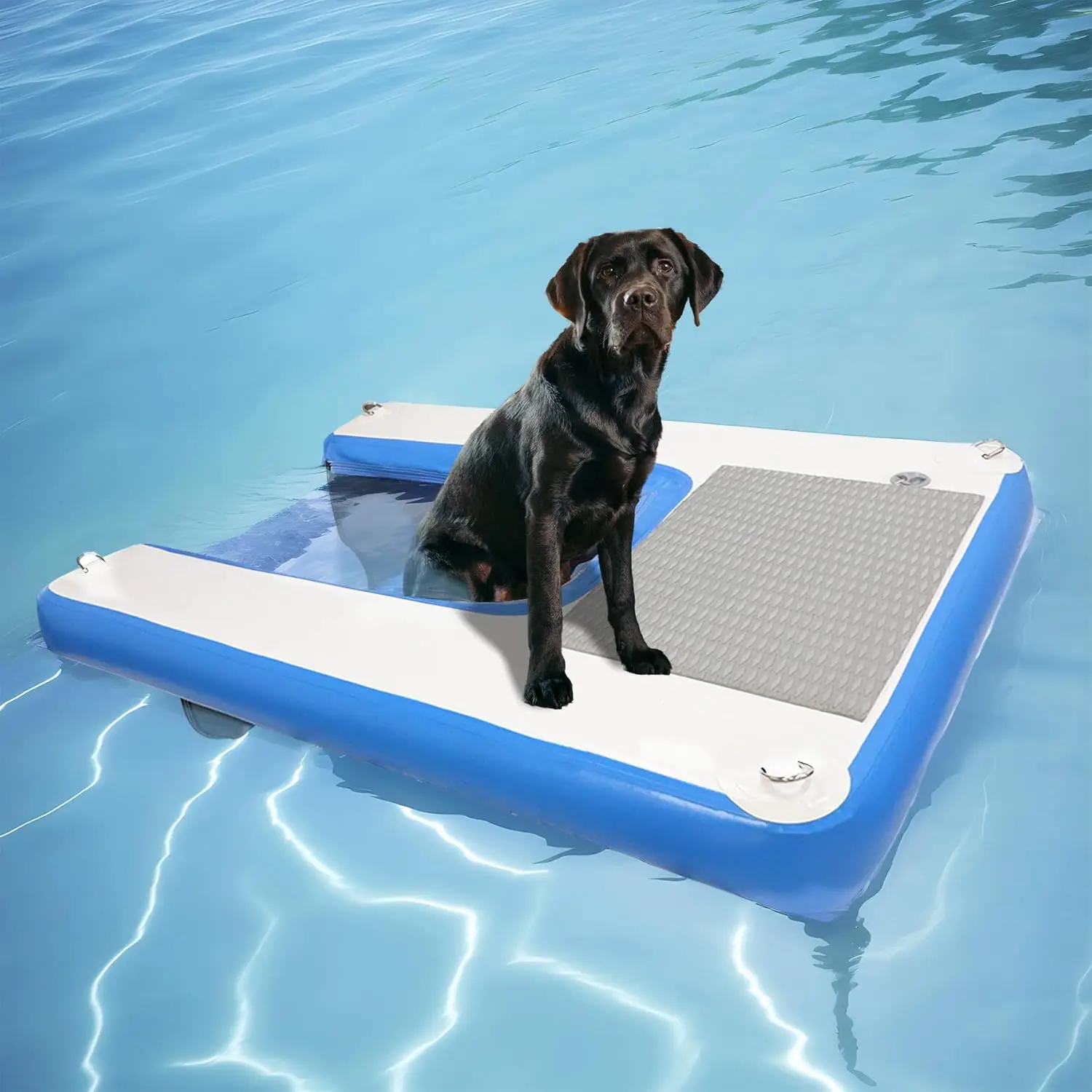 Excellent Quality Boat Ramp Extra Large Inflatable Dog Platform Pool Water Dog Ramp with Ladder