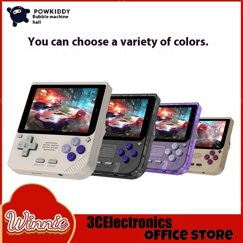 

Powkiddy V10 Handheld Game Console 3.5 Inch 480*320 Ips Oca Full Screen Retro Opendinglinux Handhelds Cheap Children'S Gifts2024