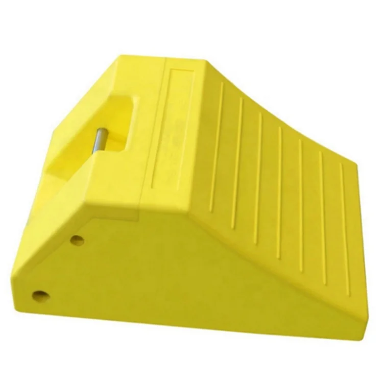 Ultra-large truck trailer construction vehicle safety Heavy duty Urethane wheel chock Polyurethane tire parking chock stopper