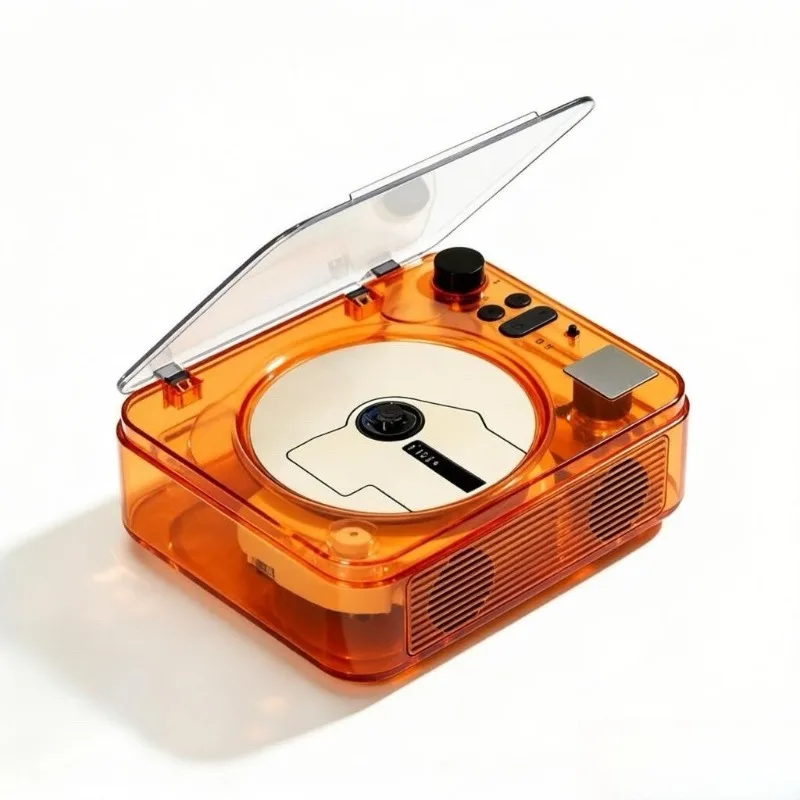 For New Multifunctional Retro Cd Player Two-way Bluetooth Player High Fidelity Creative Disc Gift Optical Drive