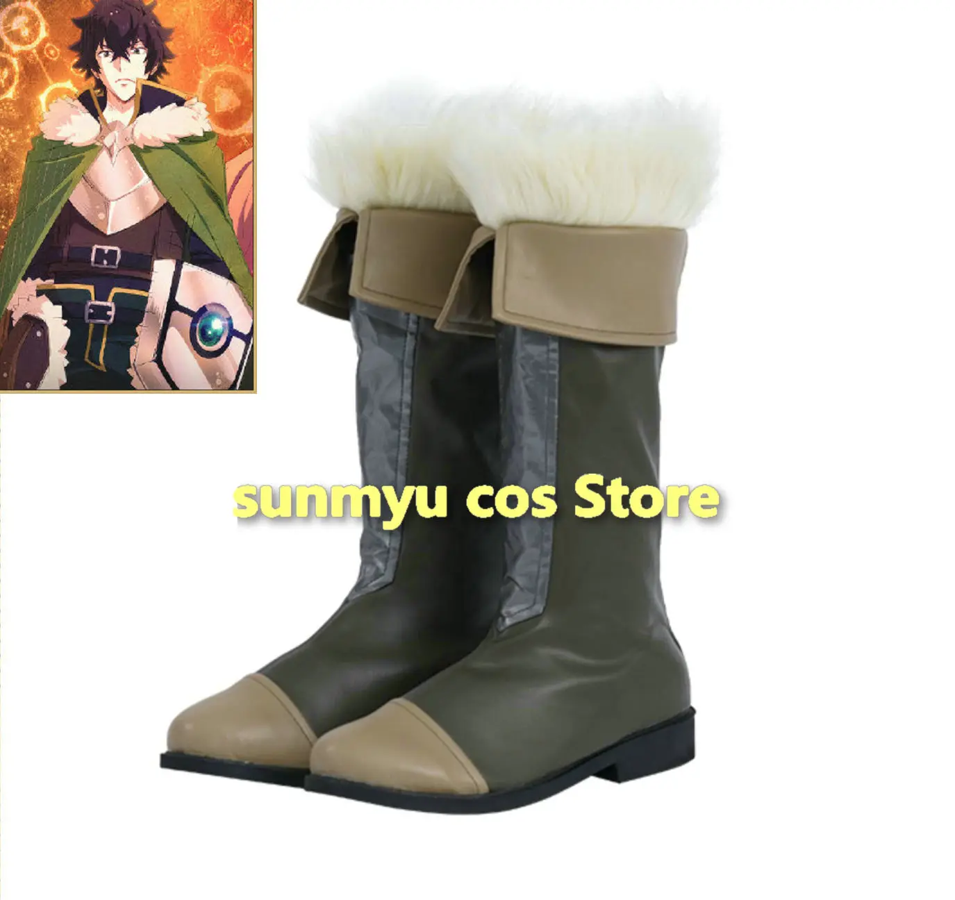 

The rising of the shield hero Cosplay Iwatani Naofumi Cosplay Boots Shoes Custom Size Halloween