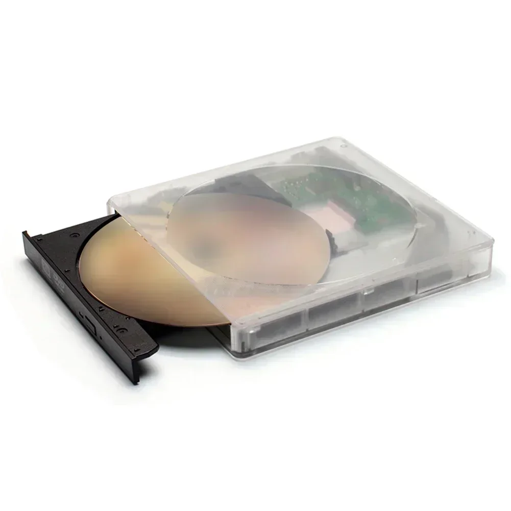 Transparent External Drive USB 3.0/Type-C External DVD RW C&D Writer Super Drive Reader Player For PC Laptop Notebook